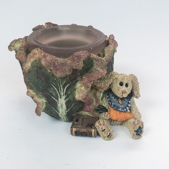 Boyds Bears & Friends "Daphne In The Cabbage Patch" Candle Holder 1997 Vintage - Picture 1 of 9